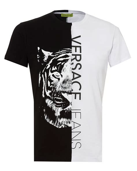 versace collection men's split tee